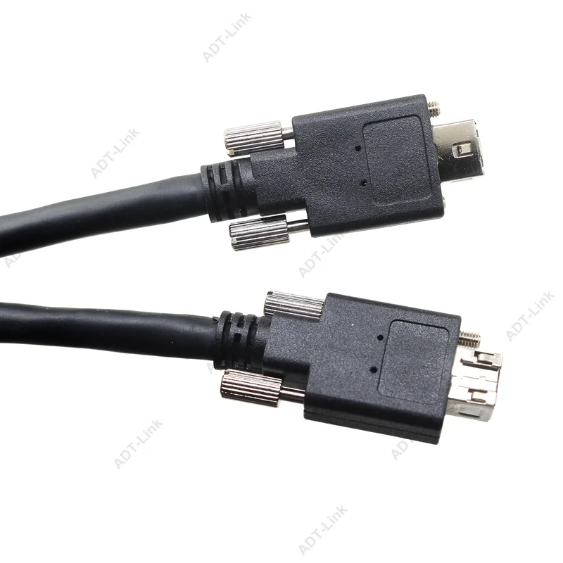 IEEE1394B 9PIN-9PIN Visi Mesin Industri Kabel Kamera dengan Penguncian Sekrup IEEE 1394 Firewire Kabel untuk AVT Jai Baumer FLIR