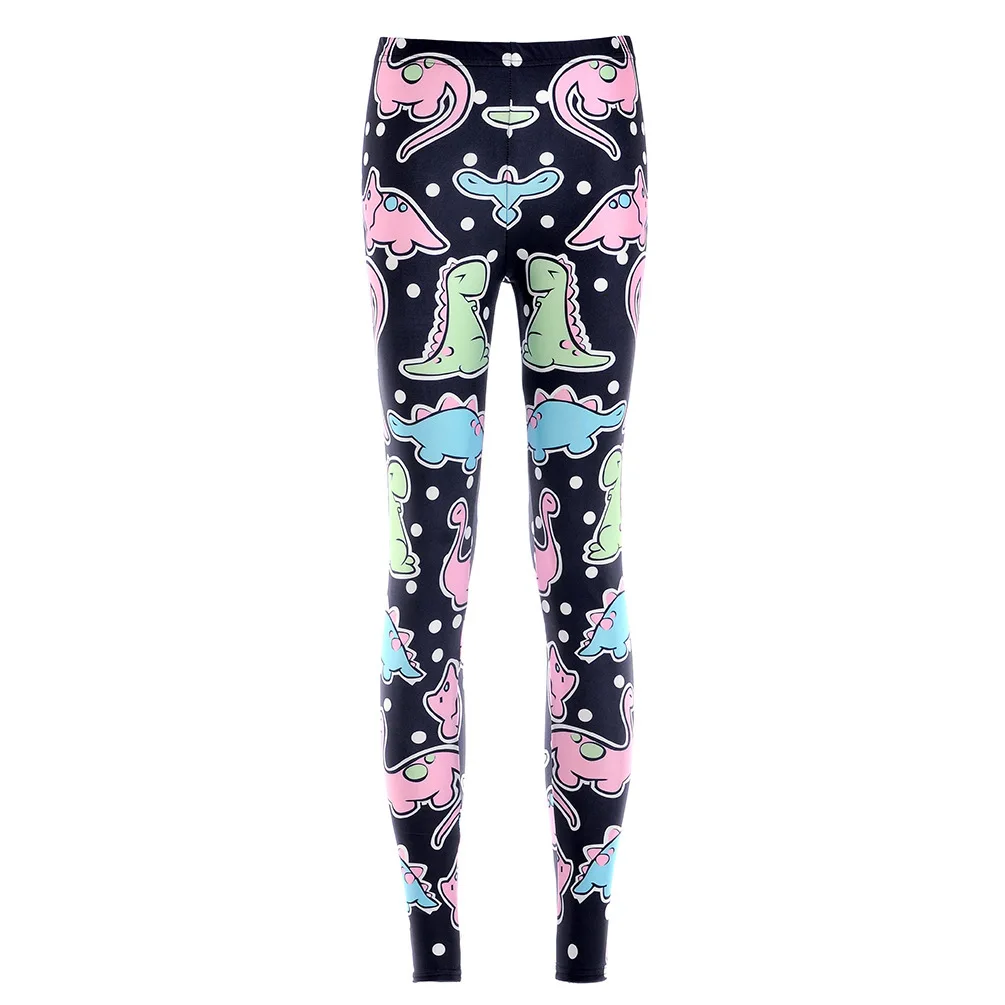 Digital Printing Cute Cartoon Dinosaur Sexy DDLG Leggings Pants