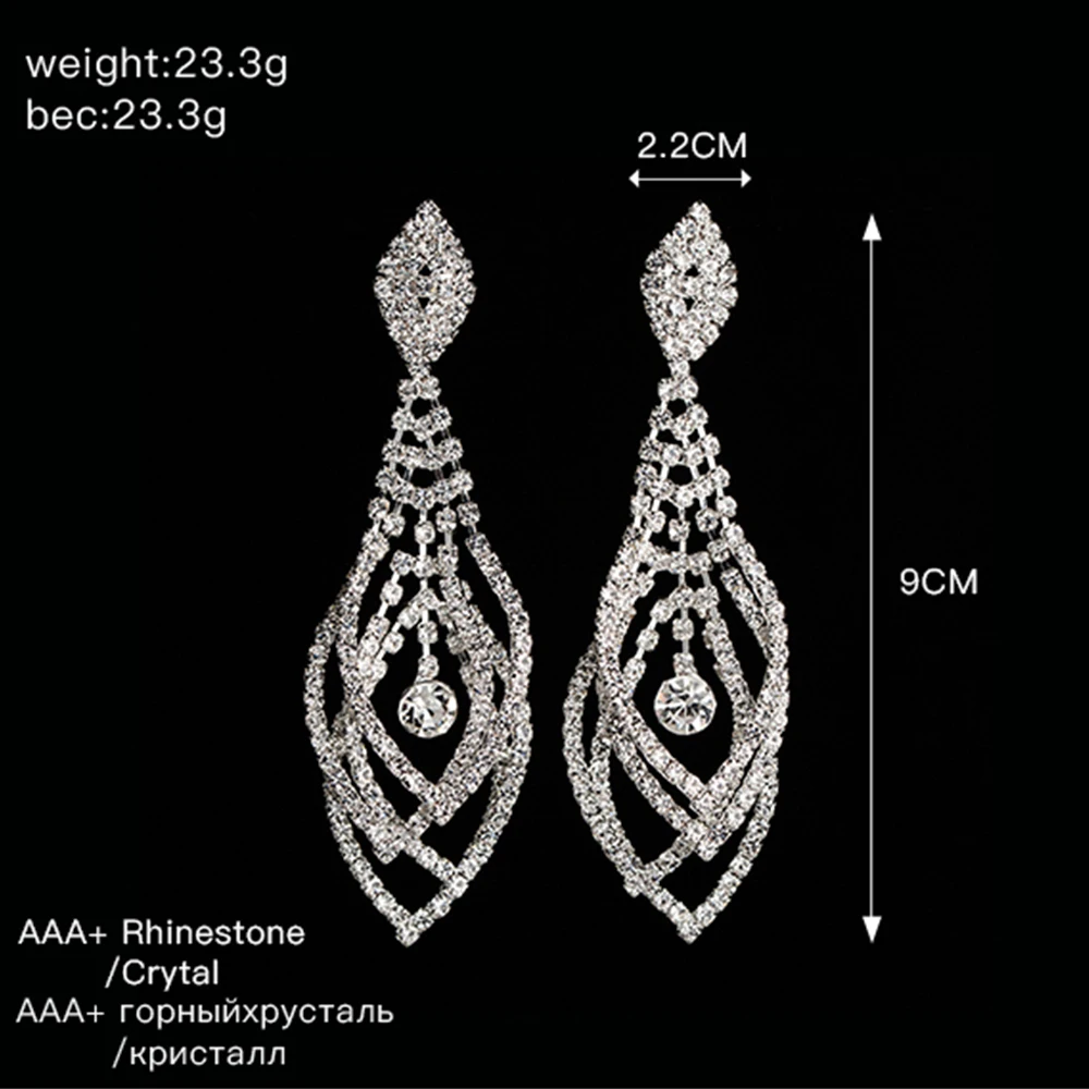 YFJEWE Fashion Pendientes Long Drop Earrings Unique Natural Big Earrings For Women Fine Jewelry Wedding Party Gift Brincos E393