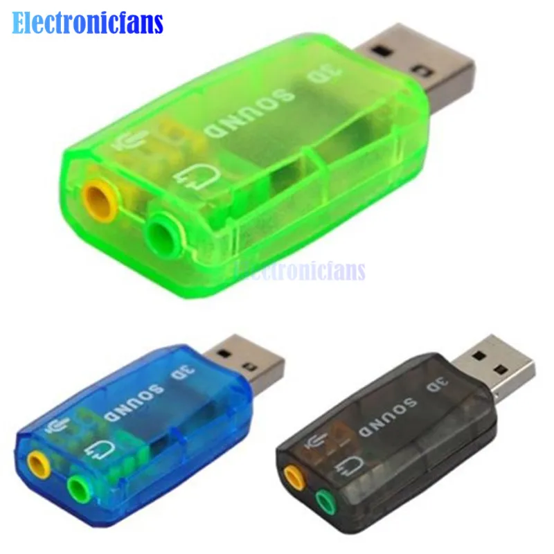 4188 Chipset USB 2.0 to 3D AUDIO SOUND CARD ADAPTER VIRTUAL 5.1 CH Sound Track