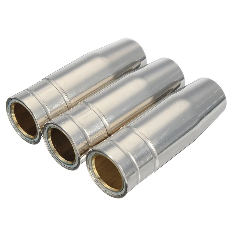 SHGO HOT-13Pcs CO2 Mig Welding Torch Aircooled MB 15AK Contact Tip Holder Gas Nozzle 0.8mm Welder Shield Shroud Nozzle Tip Kit