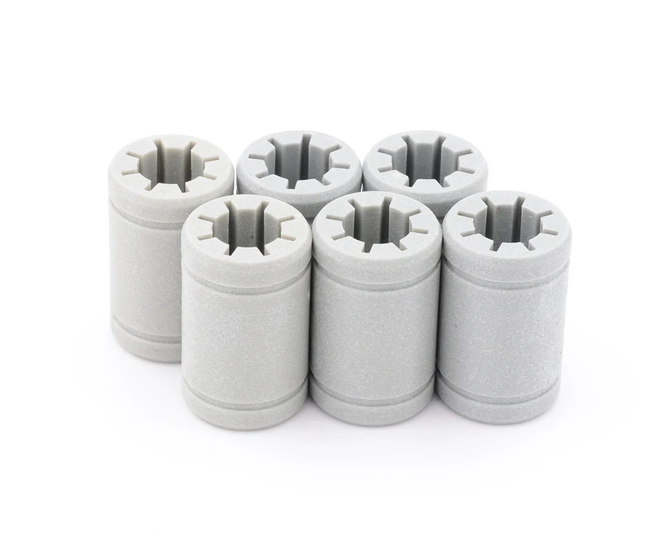 Free Shipping! 5pcs/Lot 3D Printer Parts Solid Polymer LIN-11-08 Linear ball Bearing for 8mm Shaft CNC Plastic Bushing LM8UU