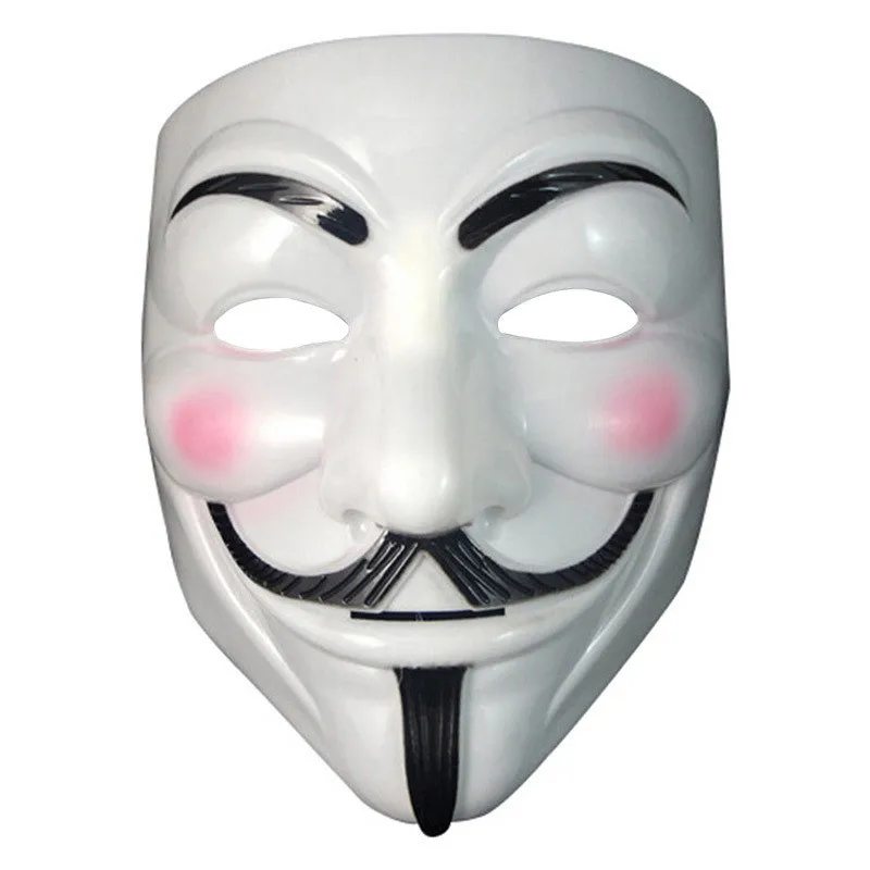 Anonymous Guy Fawkes Fancy Dress Adult Costume Accessory Macka Mascaras Halloween The V for Vendetta Party Cosplay Masque Mask