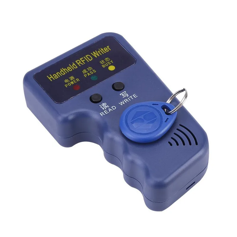 

RFID handheld ID card copier reader writer 125KHz with 6 blank ID cards and tags