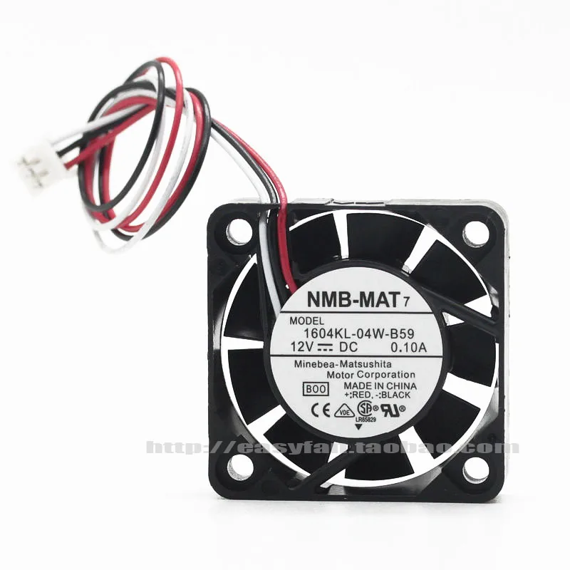 

NEW NMB-MAT NMB 1604KL-04W-B59 4010 4CM 12v 0.1A high air volume double ball bearing cooling fan