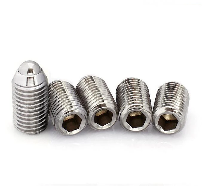 

20Pcs M3 M4 M5 M6 M8 M10 M12 Ball Plunger Set Screws Stainless Steel 304 Hex Socket Spring Ball