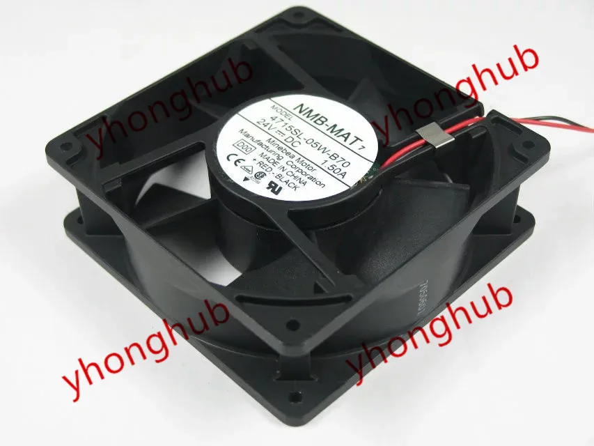 NMB-MAT 4715SL-05W-B70 D00 DC 24V 1.50A 120x120x38mm Server Cooling Fan