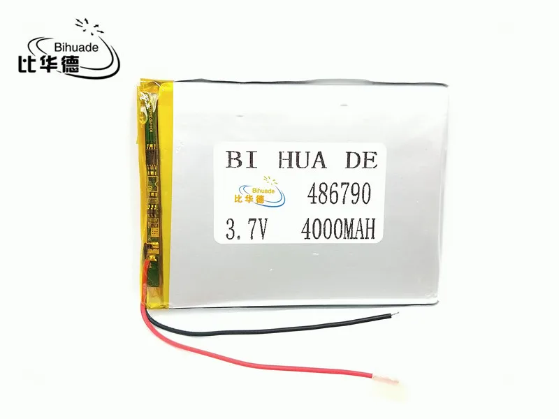 

Лучший бренд батареи 3,7 V, 4000 mAH, [486790] PLIB; полимерный литий-ионный/литий-ионный аккумулятор для dvr, GPS, mp3, mp4, сотового телефона