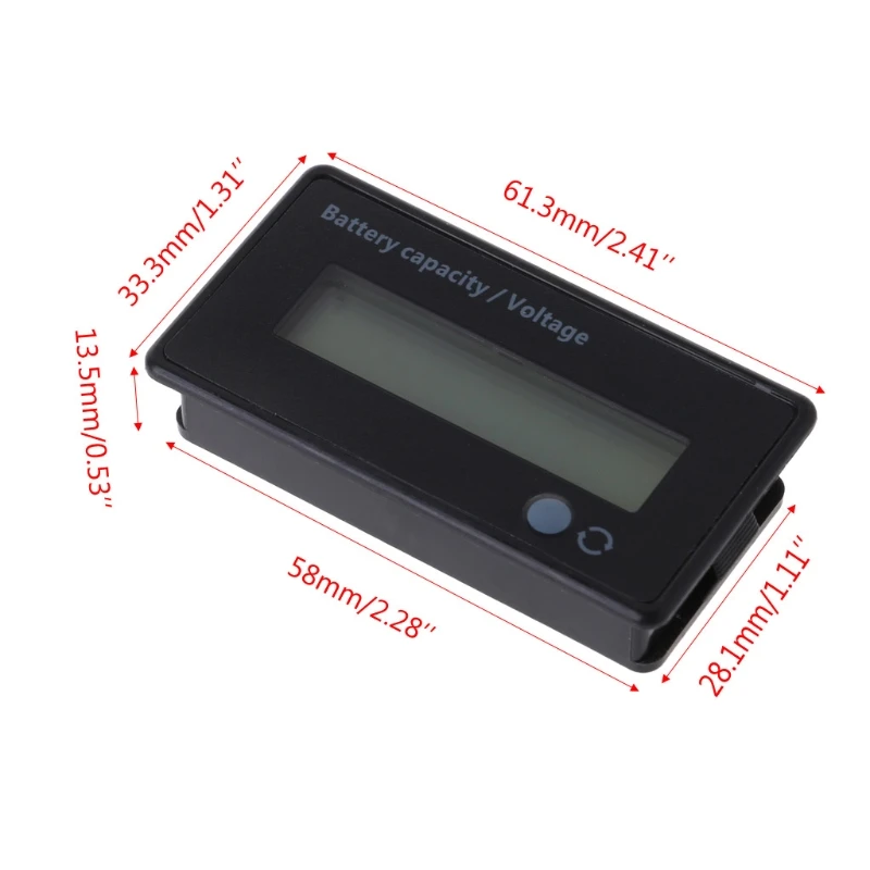 12V-84V Lead-acid Battery Capacity Indicator Voltage Meter Voltmeter LCD Monitor