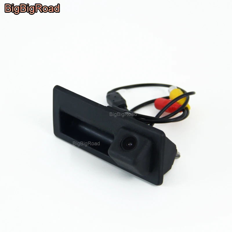 BigBigRoad Car Trunk Handle Rear View Backup Camera For Porsche Cayenne 92A For Volkswagen  Jetta / Vento MK6 A6 5C6 2011~2018