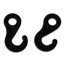 10 Pieces Plastic Hook for Fasten Camping Tent Backpack Bungee Cord Rope End Hanging