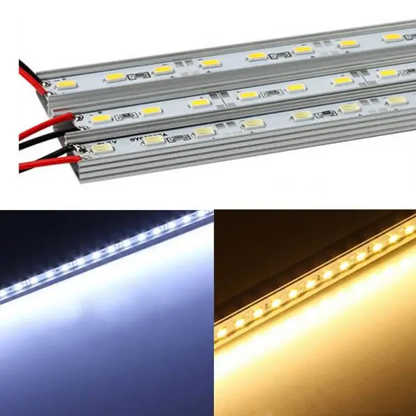 0.5m LED Rigid String Bar 36LED 5630/5730 DC12V LED Hard Strip Cold /warm /Blue/Green/Red Bar Light + U Aluminium profile