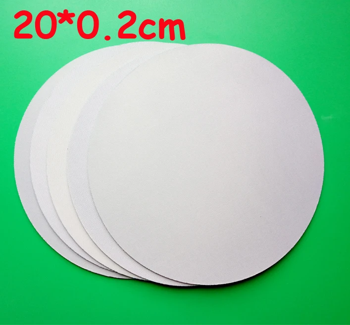 

Free Shipping 10pc/lot 20*0.2cm Blank Sublimation Pads Round Shape High Quality DIY Printing Transfer Mouse Pad