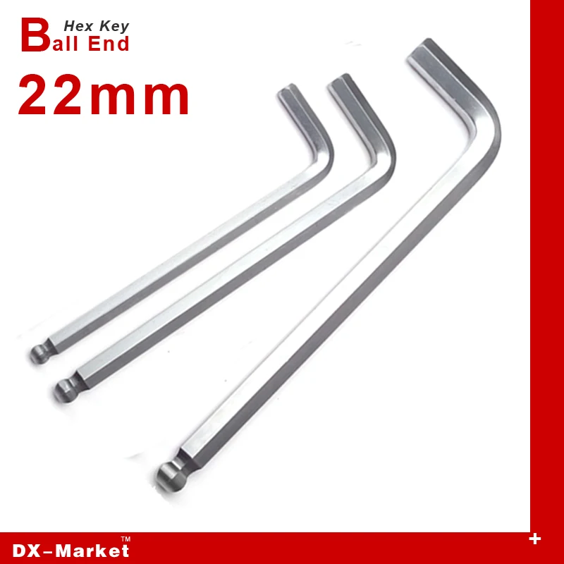 22mm Ball Head Extension Hex Tool,Extra Long Handle Allen Wrench, H003