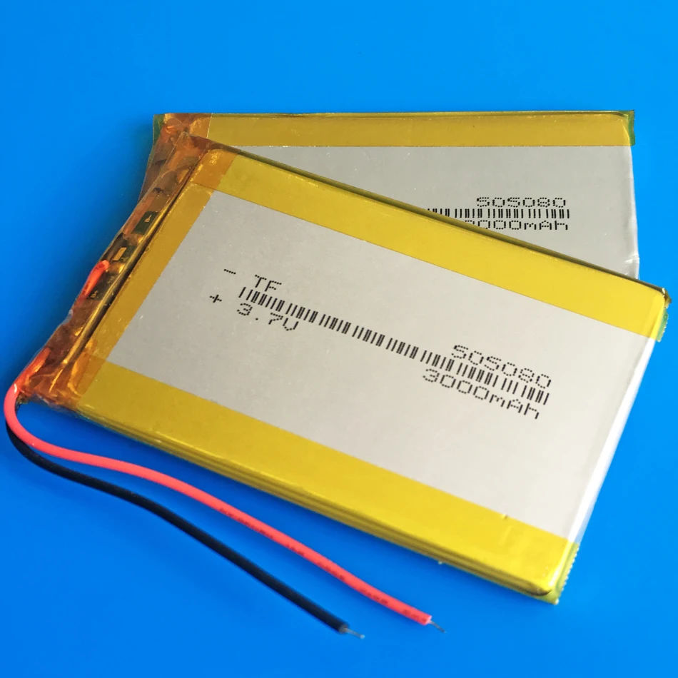 3.7V 3000mAh505080 Polimerowy akumulator litowo-polimerowy Lipo do GPS DVD PDA PAD power bank e-book aparat tablet 5*50*80mm