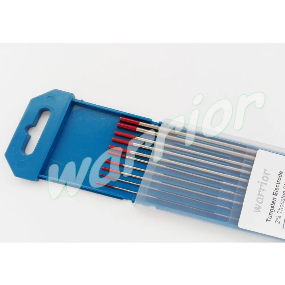 

Red Tips 1.0mm& 1.6mm& 2.4mm& 3.2mm WT20 2% Thoriated Tungsten Electrode Ground Finish Kit For TIG Welding