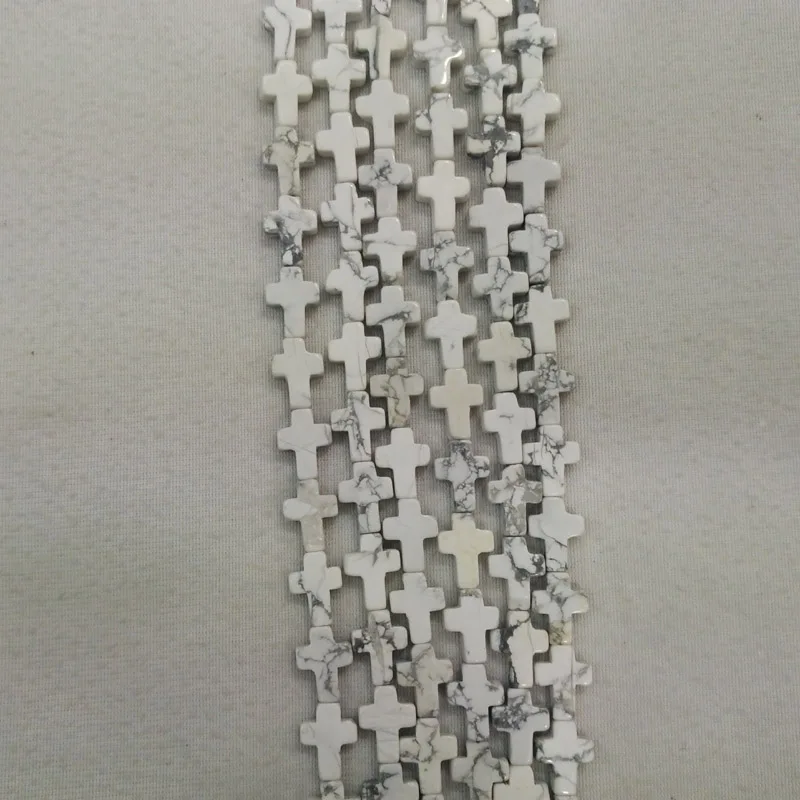 

Fashion natural stone cross charms beads For DIY necklace jewelry making 48pcs/lot wholesale free shipping