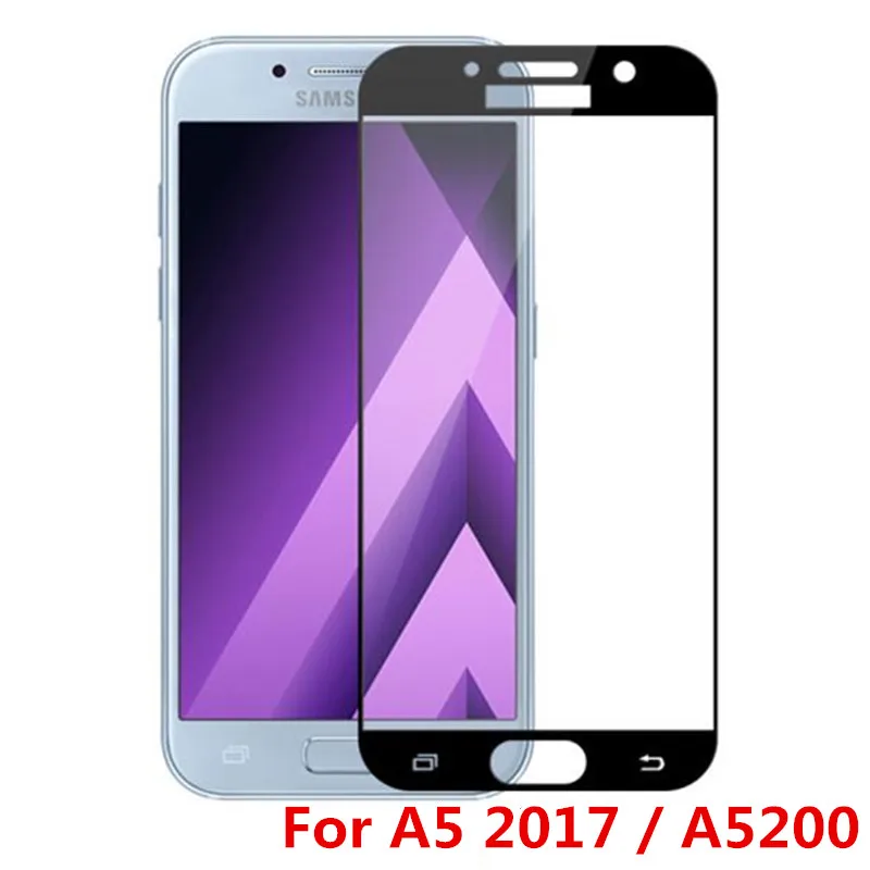 Full Cover Tempered Glass For Samsung Galaxy A3 A5 A7 2017 2016 A3200 A320F A5200 A520F A520 A720 A7200 Screen Protector Film