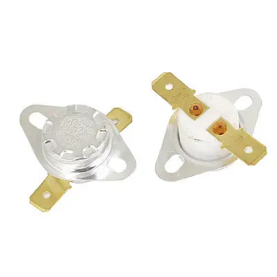 2 Pcs 160 Celsius Degree Normal Closed 250V AC 10A Ceramic Thermostat KSD301