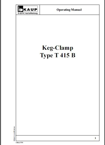 

Kaup spare parts and maunals PDF