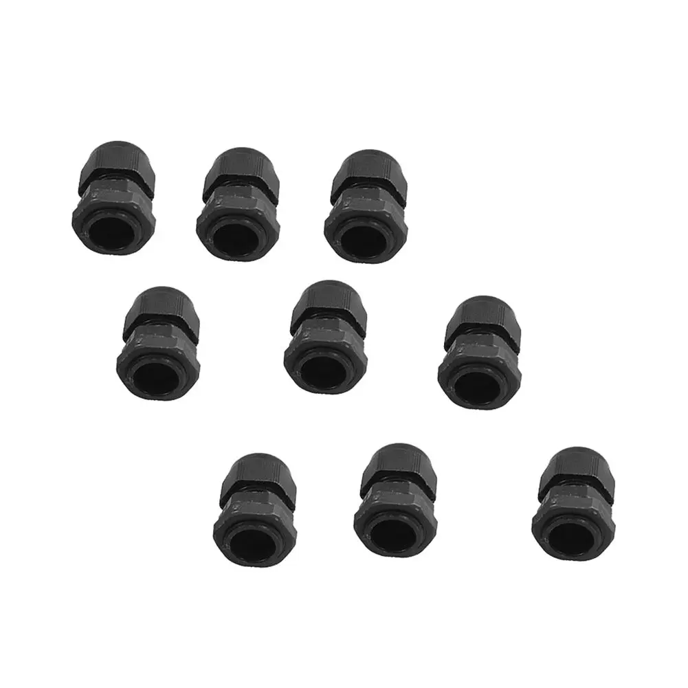 200 Pcs Joint สาย Entry Caravan พลาสติกสีดำกันน้ำ Connector PG11 5-10มม.เส้นผ่าศูนย์กลางสาย Gland