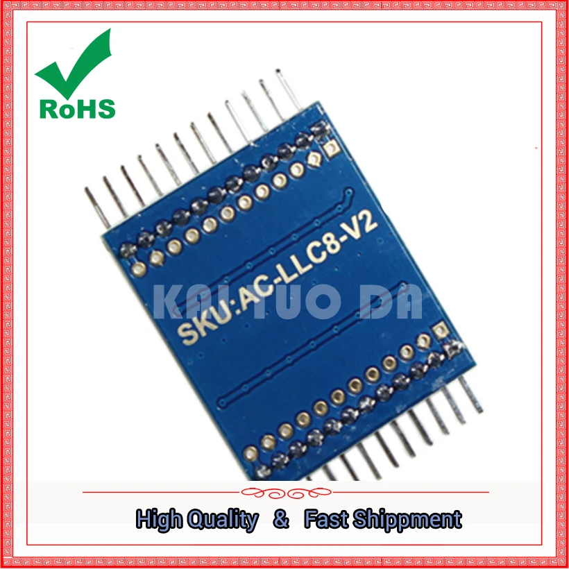 To Send 8-way Level Conversion Module 3.3V And 5V IO bi-directional Interchange For Pi To 5V Sensor Board