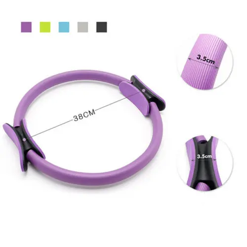 Resistance Pilates Rings Magic Circle Body Sport Fitness Weight Exercise Gymnastic Aerobic Fitness Wheel Handle Yoga Kit Ring