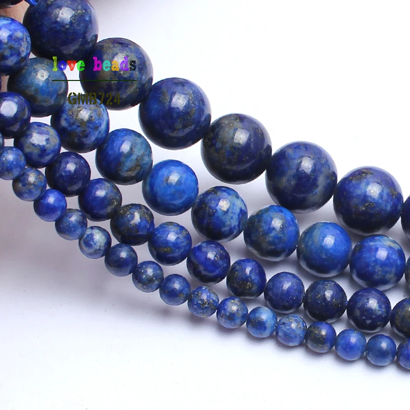 AA Natural Lapis Lazuli Stone Beads for Jewelry Making Diy Beads Bracelet Necklace 4/6/8/10mm Round Loose Beads 15 inches