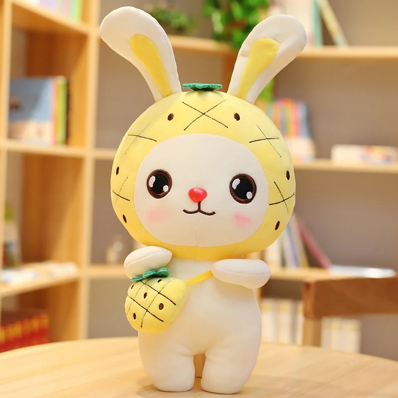 30-80CM Cute Fruit Rabbit Plush Toys Bunny Stuffed &Plush Animal Baby Toys Doll Baby Accompany Sleep Toy Gifts For Kids Girl