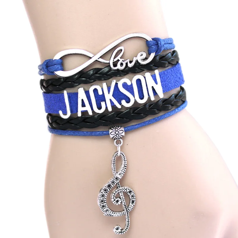 NEW ARRIVED Infinity Bracelet Love Michael JACKSON Music Charm Bracelet Singer Bracelet The Artist Bracelet