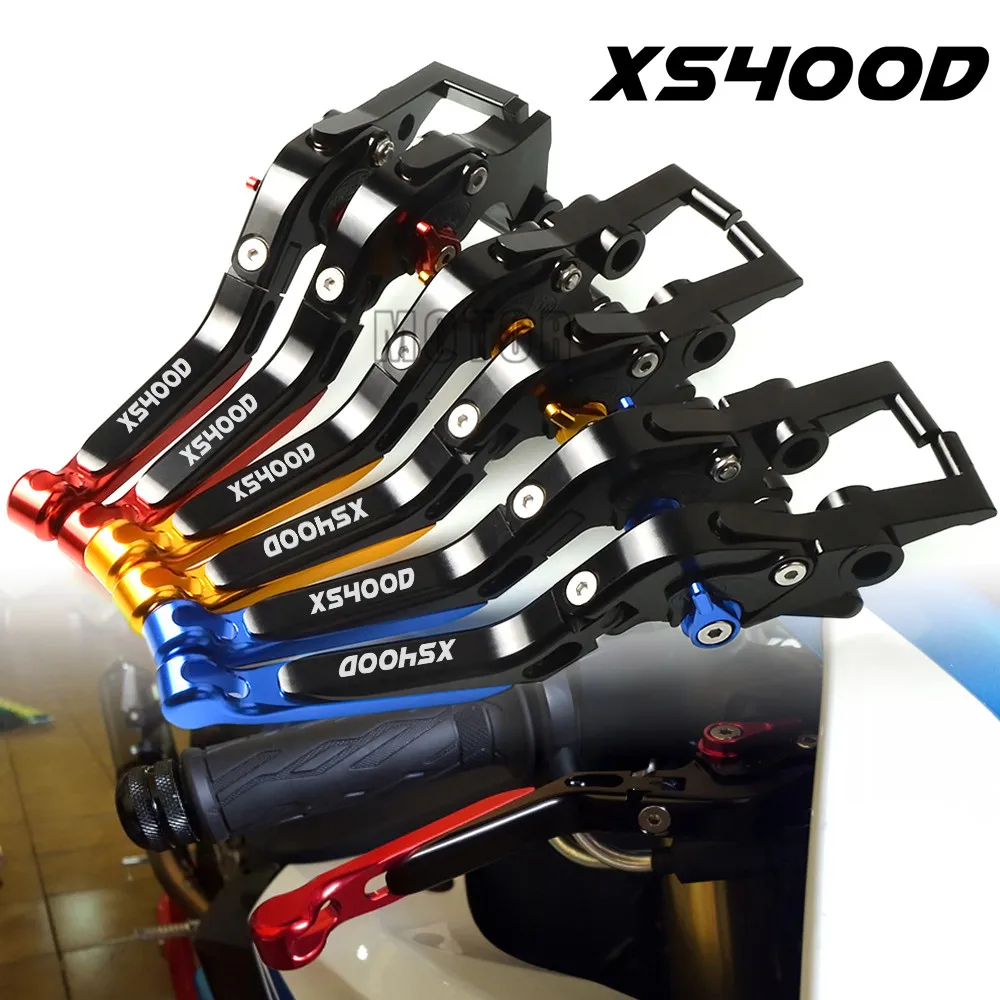 Motorcycle CNC Aluminum Brake Clutch Lever Adjustable Folding Extendable For Yamaha XS400C/XS400D 1978 1979 XS 400C/400D 400 C/D