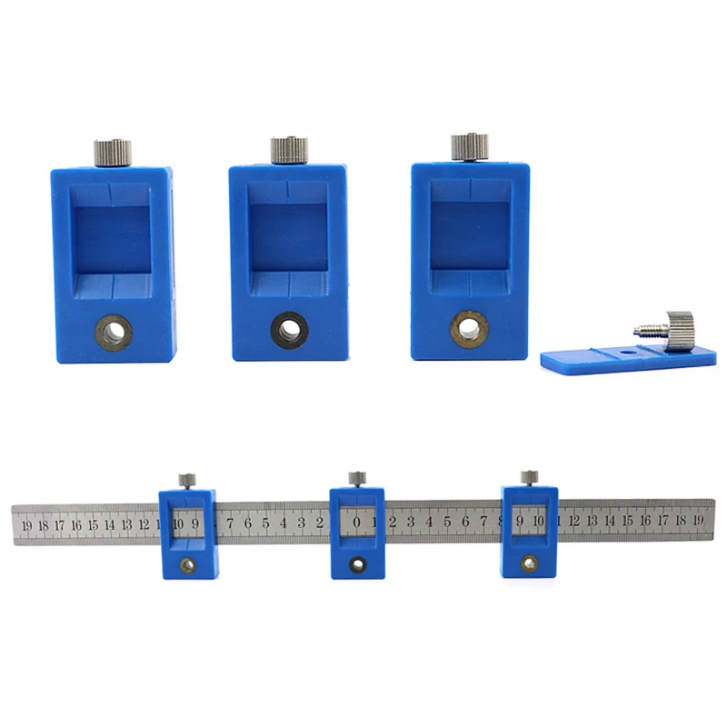 ตู้เจาะคู่มือลิ้นชักดึงกระเป๋า JIG Kit สําหรับตู้ลิ้นชักฮาร์ดแวร์ Dowelling Hole Punching งานไม้เครื่องมือ