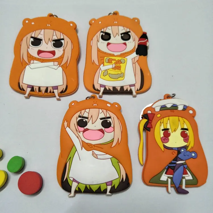 1PCS 6CM  Himouto Umaru-chan Anime Key Chain PVC Figure Keyring cute Toys Keychain Keyholder Birthday Gift NEW