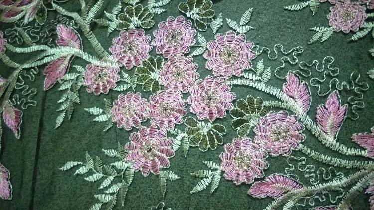 Large Flower Gauze  Embroidery Applique Patches Sew on Pacthes Lace Fabric Motif Clothes Decorated DIY Sewing Supplies