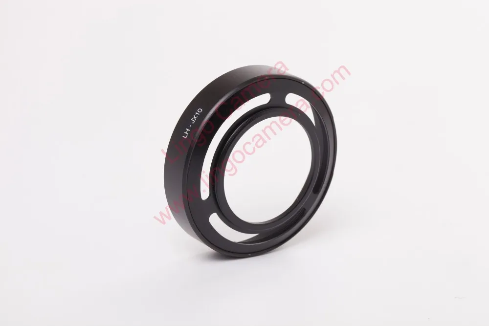 NEW Metal Vented Lens Hood for Fuji X10 Black