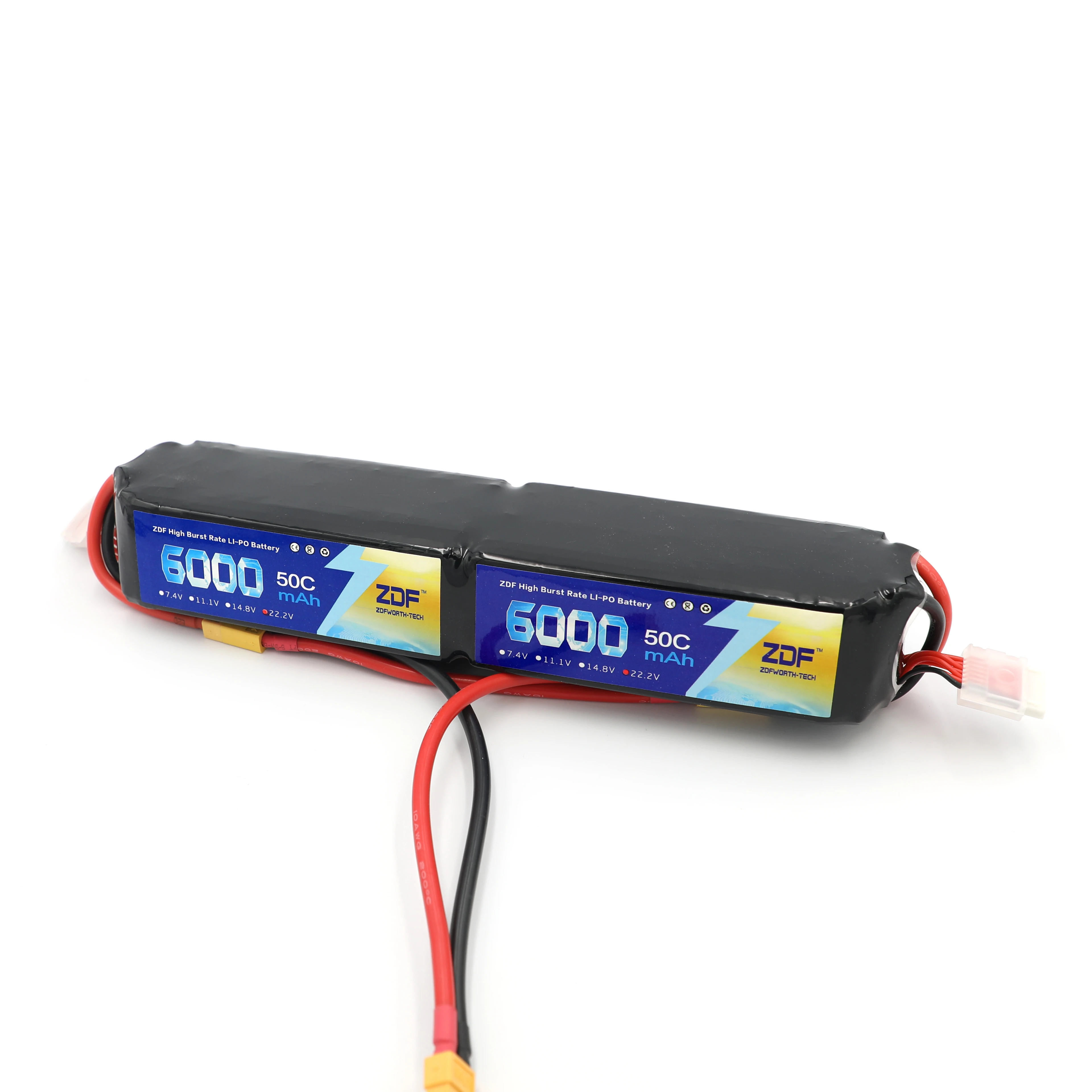 ZDF 6000mAh 12S 50C/100C 44.4V akumulator do helikoptera stałe skrzydło