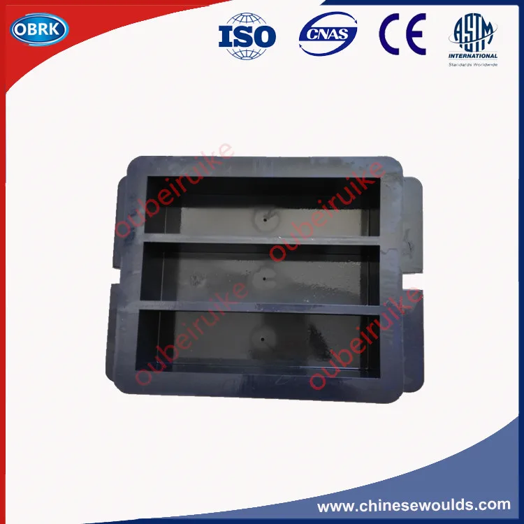 40x40x160mm Plastic  three Gang Mould For Prisms Cement Paste Test Molds Cement Mortars Three Gang Molds