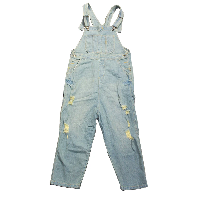 Free Shipping 2023 New Fashion Ladies Overalls Harem Pants High Quality Denim Jeans Loose Jumpsuits And Rompers Plus Size S-XL