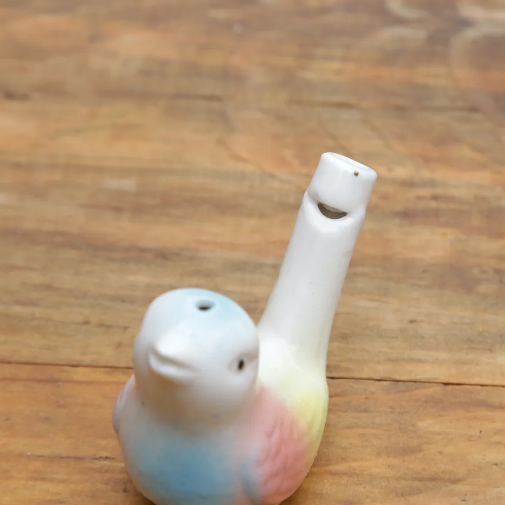 200pcs wholesale dropship new arrival water bird whistle clay bird ceramic Glazed bird whistle-peacock Birds