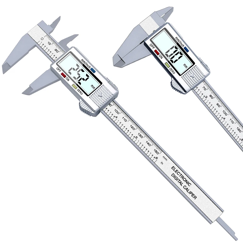 Imagem -06 - Xingweiang-lcd Digital Vernier Caliper Fibra de Carbono Eletrônica Medidor de Altura Instrumentos de Medição Micrômetro 150 mm