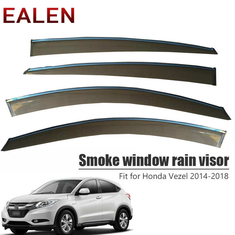 

EALEN для Honda Vezel 2014 2015 2016 2017 2018 Стайлинг вентиляционные дефлекторы солнцезащитные аксессуары 4 шт./1 компл. дымовое окно козырек от дождя