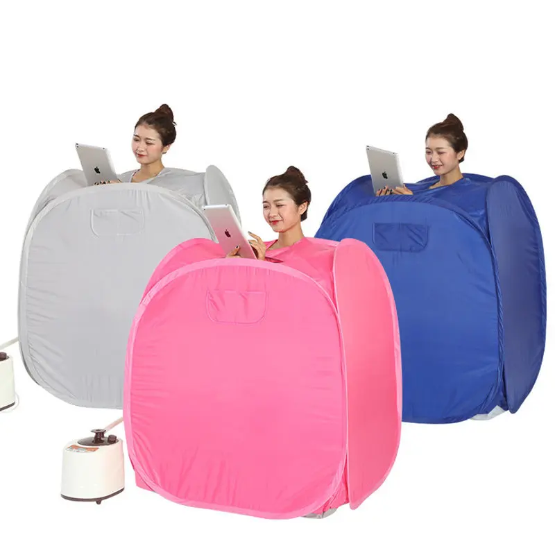 Portable Steam Sauna Spa STEAM BATH Comfortable Home Saunas Therapy Detox Lose Weight Wet Steam Sauna room Calories Burned