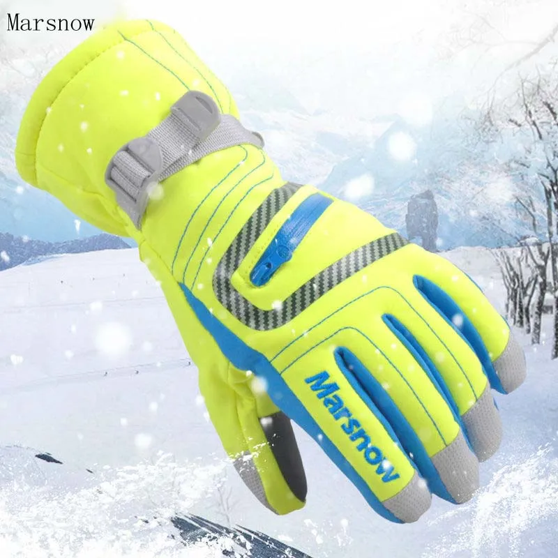 Gants d'équitation de ski thermiques Marsnow pour hommes et femmes, résistants au vent, sports de plein air,-30, 506, hiver