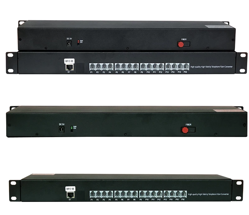 

16 channels Telephone and 1 channel Ethernet Optical Fiber transceiver