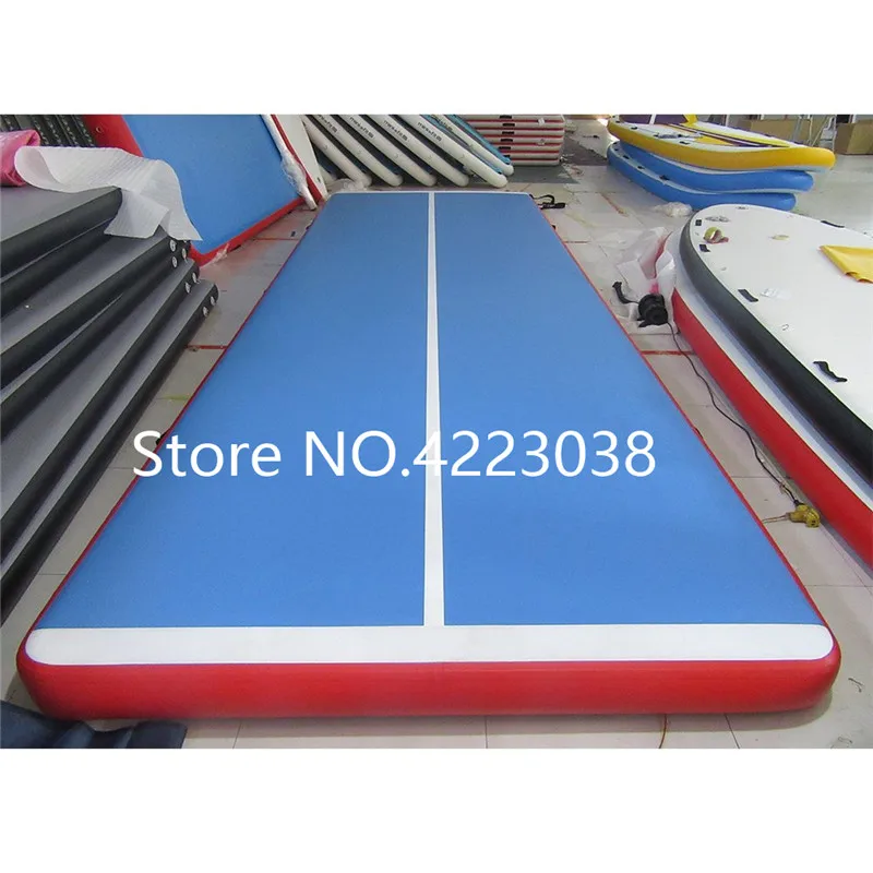 

Free Shipping To Door 4x1x0.2m Inflatable Air Track Tumbling Mat Gymnastics Cheerleading Landing Mats Gym For Children With Pump