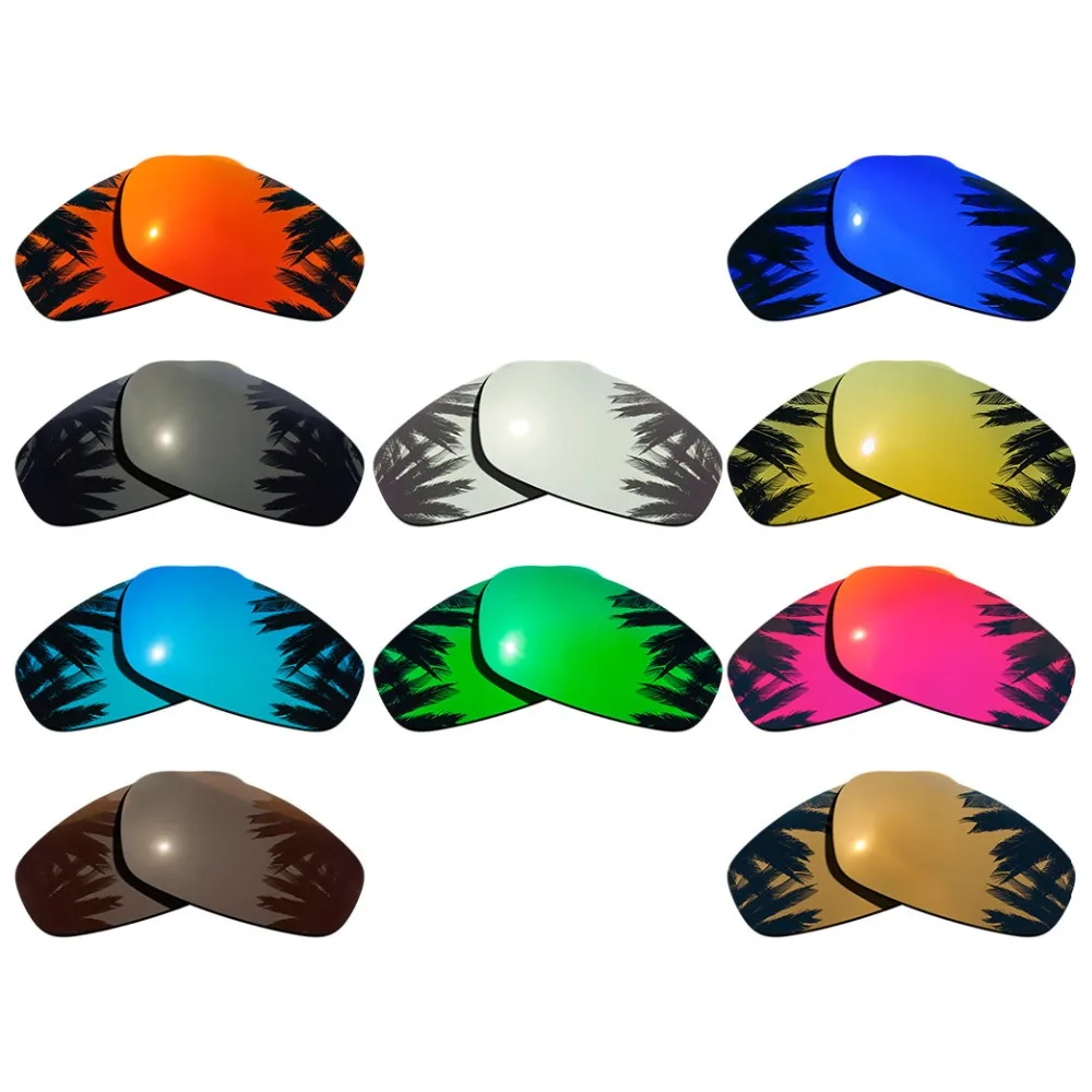 Polarized Mirrored Coating Replacement Lenses for-Oakley Split Jacket Frame Multi-Colors