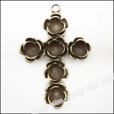 

12pcs Vintage Charms Cross Pendant Antique bronze Fit Bracelets Necklace DIY Metal Jewelry Making