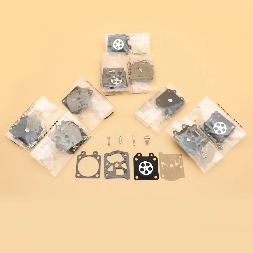 Kit de reconstrução de diafragma de carburador 10 tamanhos, adequado para motosserras Stihl MS180 MS170 018 017 ms 180 170 Walbro Carb