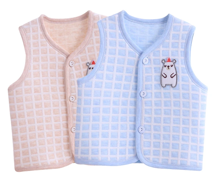 

Baby vest winter cotton autumn and winter new baby vest warm vest men and women baby newborn vest