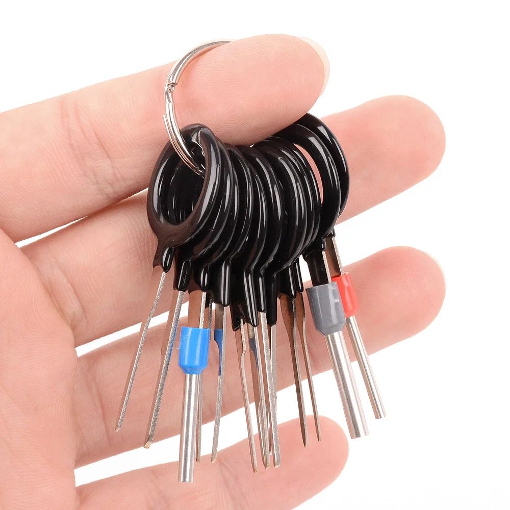 WHDZ 11Pcs/set  Terminal Removal Tools Car Electrical Wiring Crimp Connector Pin Extractor Kit for Car Plug Repair Tool